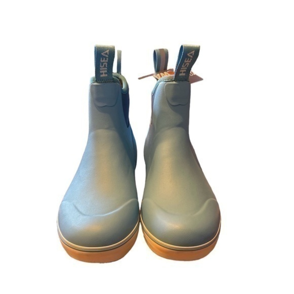 HISEA Women’s Ankle Waterproof Rain Boots, Fishing Deck Boots - Size 6